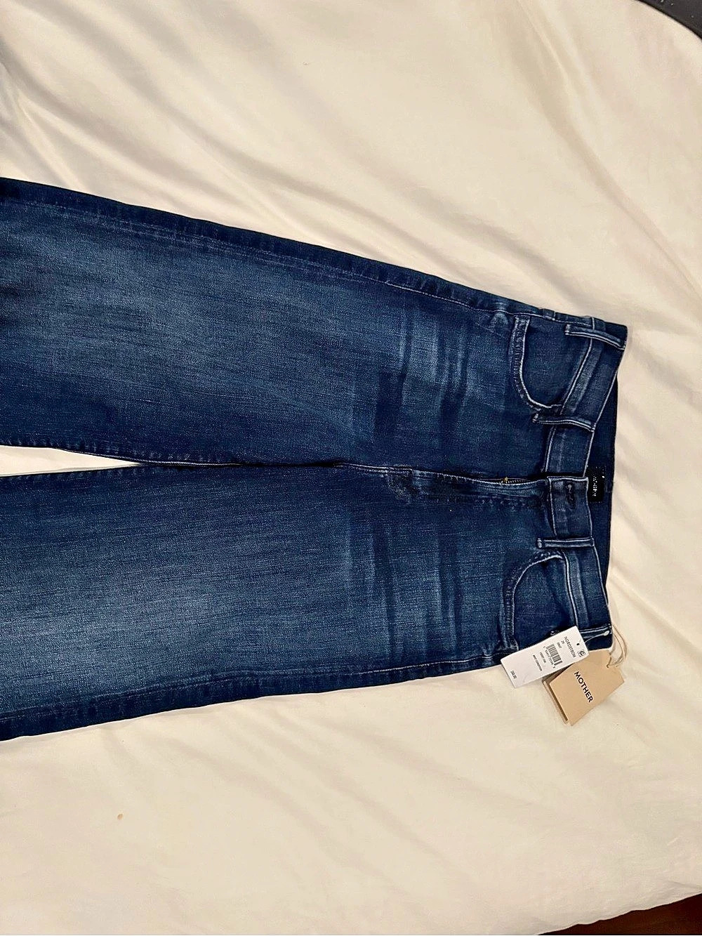 MOTHER The Mint Condition Wide Leg Jeans Blue Waist 29 - Picture 3 of 5